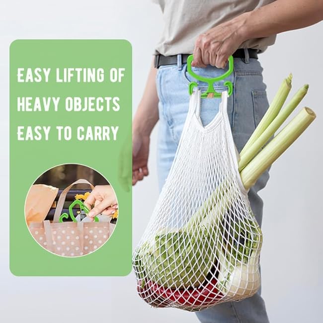 2 Pack Grocery Bag Carrier, Grocery Bag Holder Shopping Bag Holder Each Holds Up to 80lbs Durable Heavy-Duty Rack Comfortable Grip