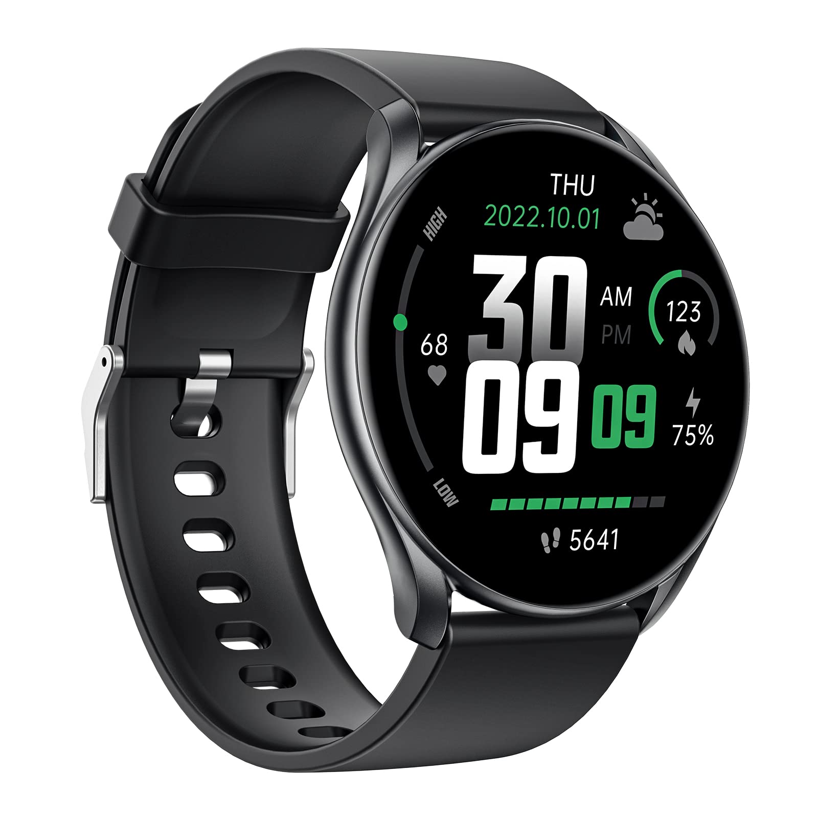 ALMEKAQUZSmart Watch with Heart Rate Blood Oxygen Monitor, IP68 Waterproof Fitness Tracker, 7-10 Days Battery Life, Smartwatch for Android and iOS Phones, Sport Watch for Men Women