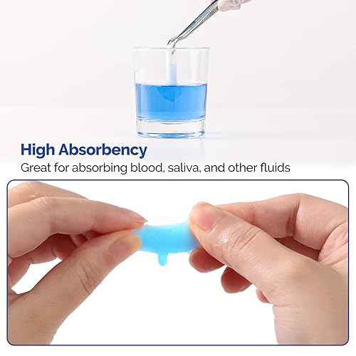 Miniatura 4 de JMU 250 rollos de algodón dentales, tapones de sangrado nasal no estériles de 1.5 pulgadas, rollos de algodón #2 de alta absorción en la boca