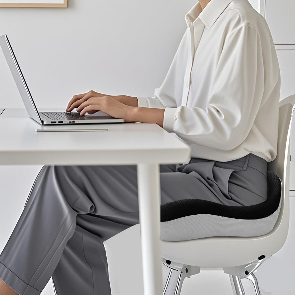 Seat Cushions Comfort Memory Foam Cushion for Office Chair Car Seat Donut Cushion for Coccyx Tailbone Pain Relief — view 9