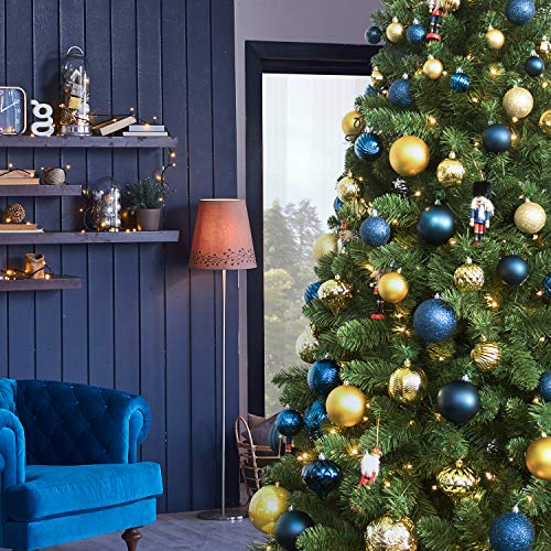 image for KI Store Gold Christmas Balls 34pcs 2.36-Inch Christmas Tree Decoratio