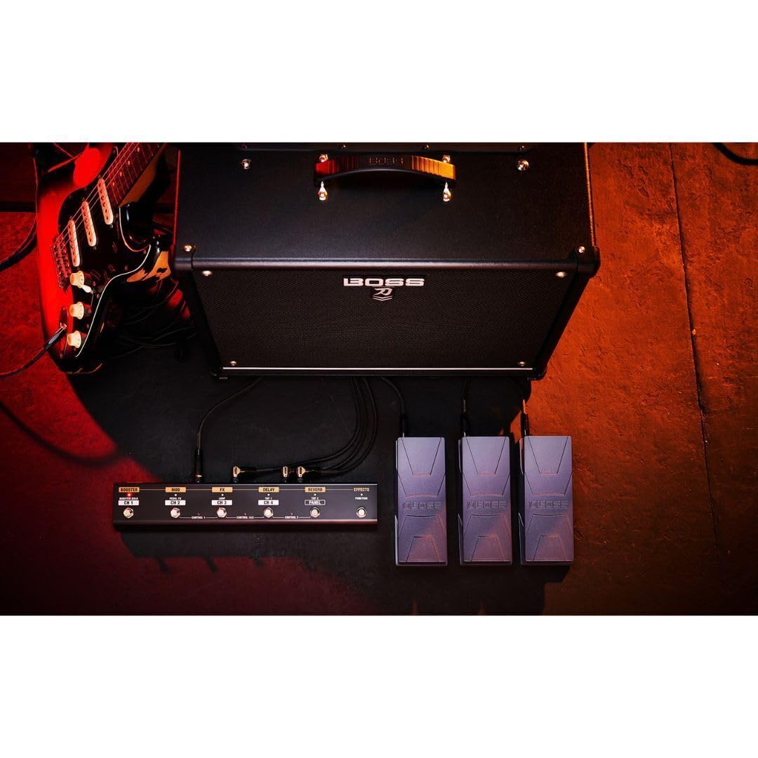 BOSS GA-FC EX Foot Controller per il controllo a mani libere degli amplificatori BOSS/Roland Chitarra e Bassi | Cambia preset ed effetti di attivazione con il piede