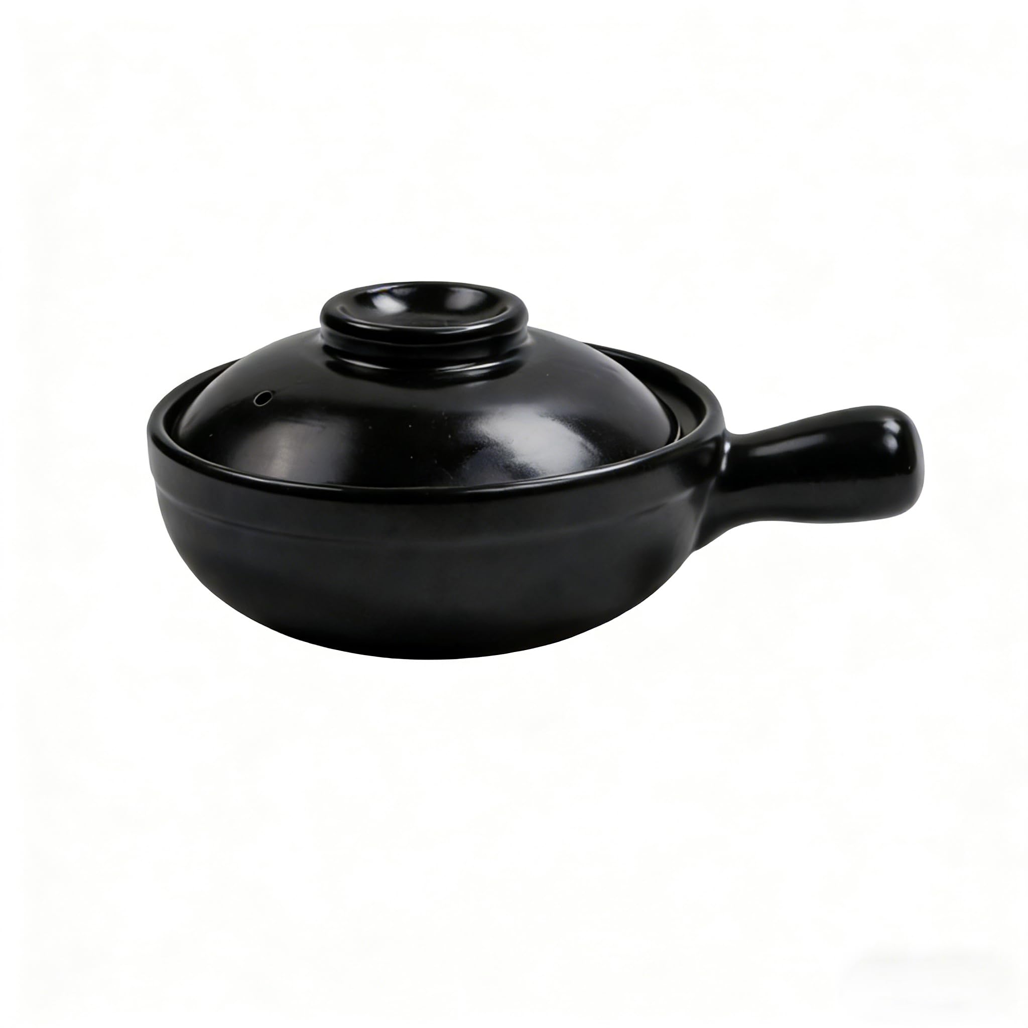 Pentola in ceramica con coperchio, pentola in argilla resistente al calore per Bibimbap, design robusto per pasti in famiglia