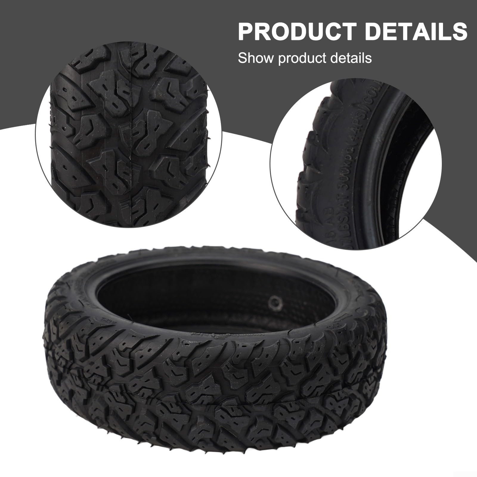 10 Inch 60 70-6 5 Tubeless Tire for Electric Scooter Off Road Replacement Tyre Compatible with Max G30E — view 7