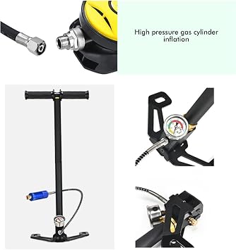 plplaaoo DIDEEP 1L Mini Scuba Diving Tank Kit Pressure Relief Valve Underwater Breathing Gear with Diving Goggles Strap Bag Refill Adapter for Professional Amateur Divers