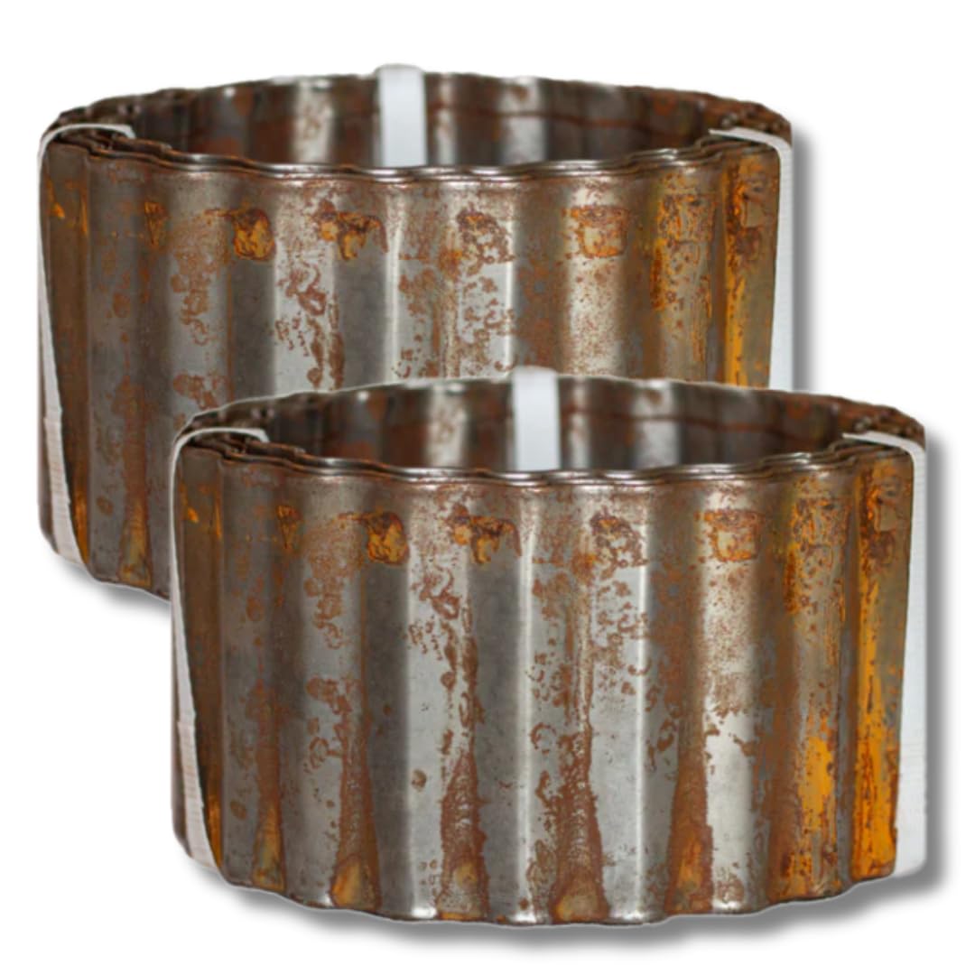 Colorado Steel Rustic Metal Landscape Edging (4" Tall Rusted, 2)