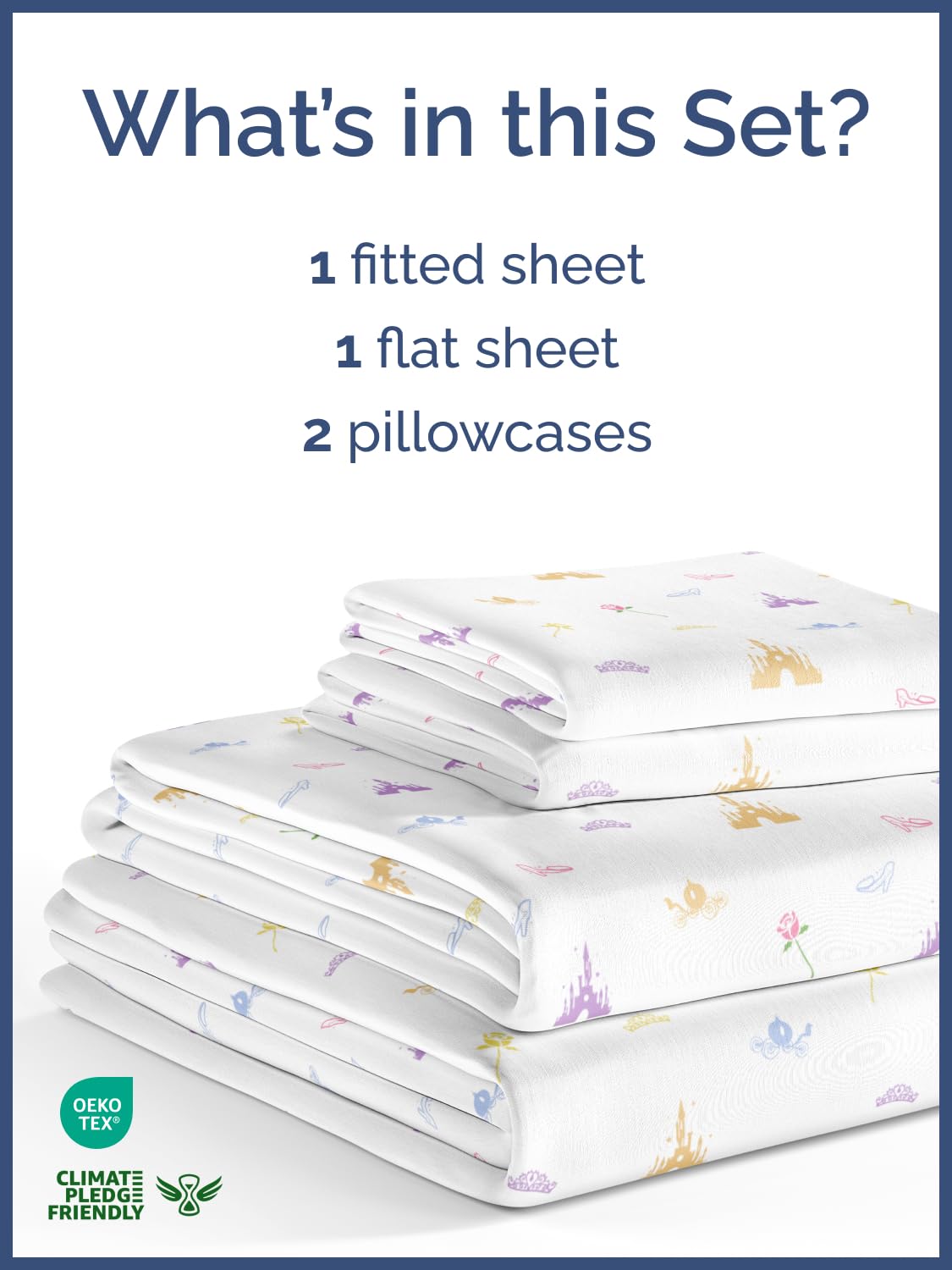 CGK Linens - Juego de sábanas matrimonial, 4 piezas, para niños, niñas, adolescentes, de princesa, esquinas de bolsillos profundos, transpirables, lavar a máquina, sin arrugas, bonitas, suaves 2