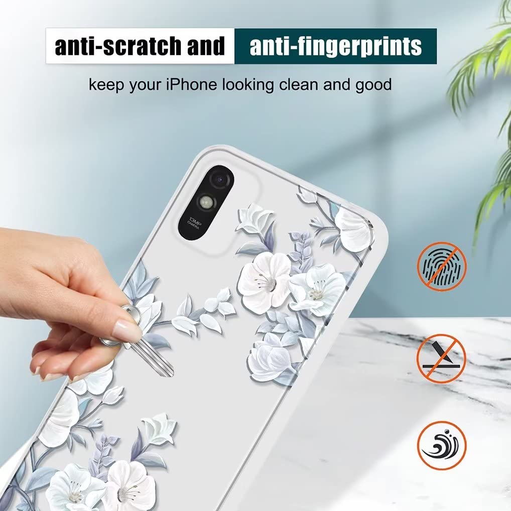 SEAHAI Cover per Xiaomi Redmi 9AT / Redmi 9A, Custodia Protettiva Ultra Sottile ed Elegante in Silicone TPU Trasparente, Bello Modelli Colorful Cover Antiurto Case - Panda
