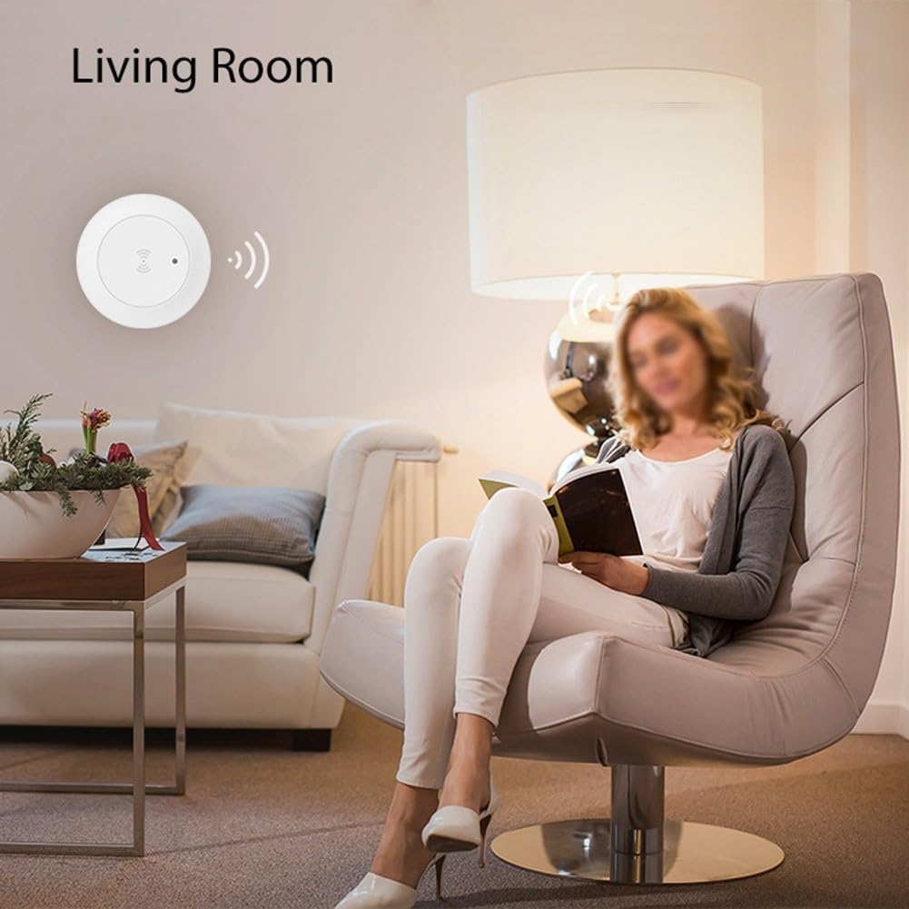 Capteur de présence humaine WiFi 24 GHz, capteur de détection avec détection de lumière, détection de mouvement humain et présence statique, pour automatisation de sécurité domestique