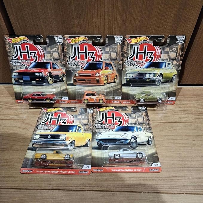 ホットウィール  ジャパン ヒストリック3 ＋ 日本車5台 Amazon.co.jp: ホットウィール カーカルチャー ジャパン