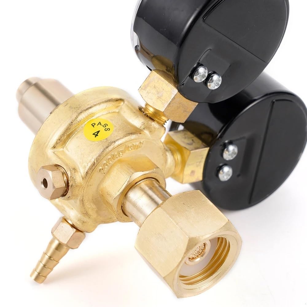 manometr Argon CO2 regulator ciśnienia w butli reduktor ciśnienia przepływomierz spawalniczy W21.8 1/4 gwint 0-20 Mpa zawór regulacyjny Regulator ciśnienia powietrza