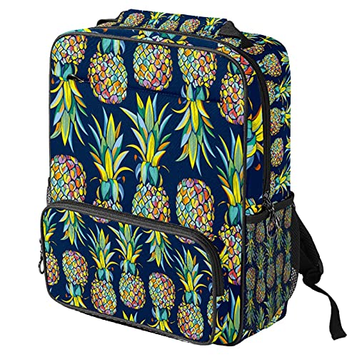 Sac à dos imprimé fruits bleu décontracté et spacieux pour ordinateur