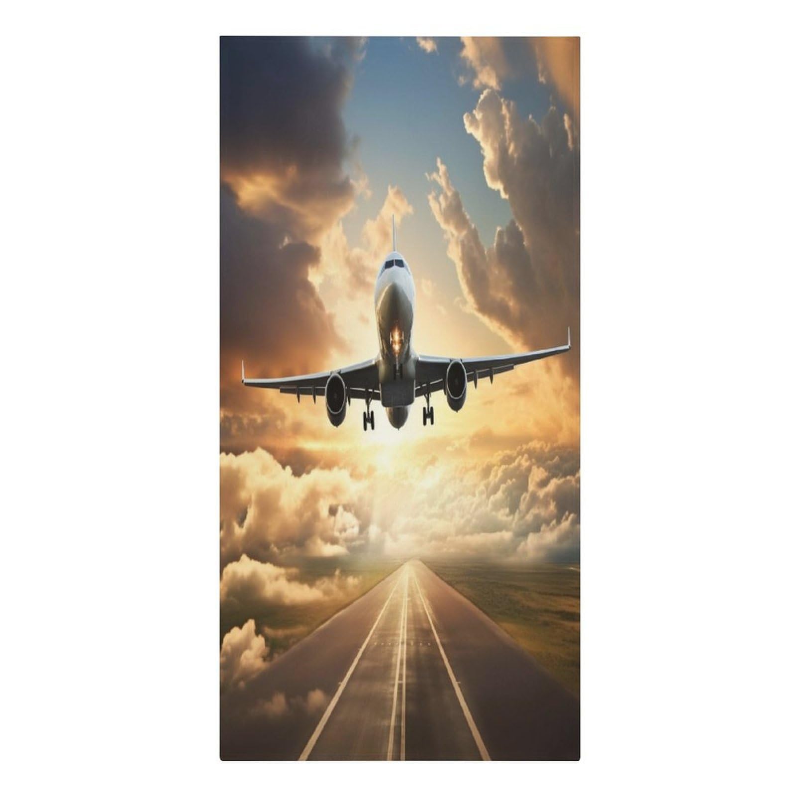 FekiLoot Airplane Beach Towels Super Absorbent Bath Towel Oversized Microfiber Towel Soft Beach Blanket Fashon Quick Dry Travel Towels for Beach Bathroom Pool Adult 30" X 61"