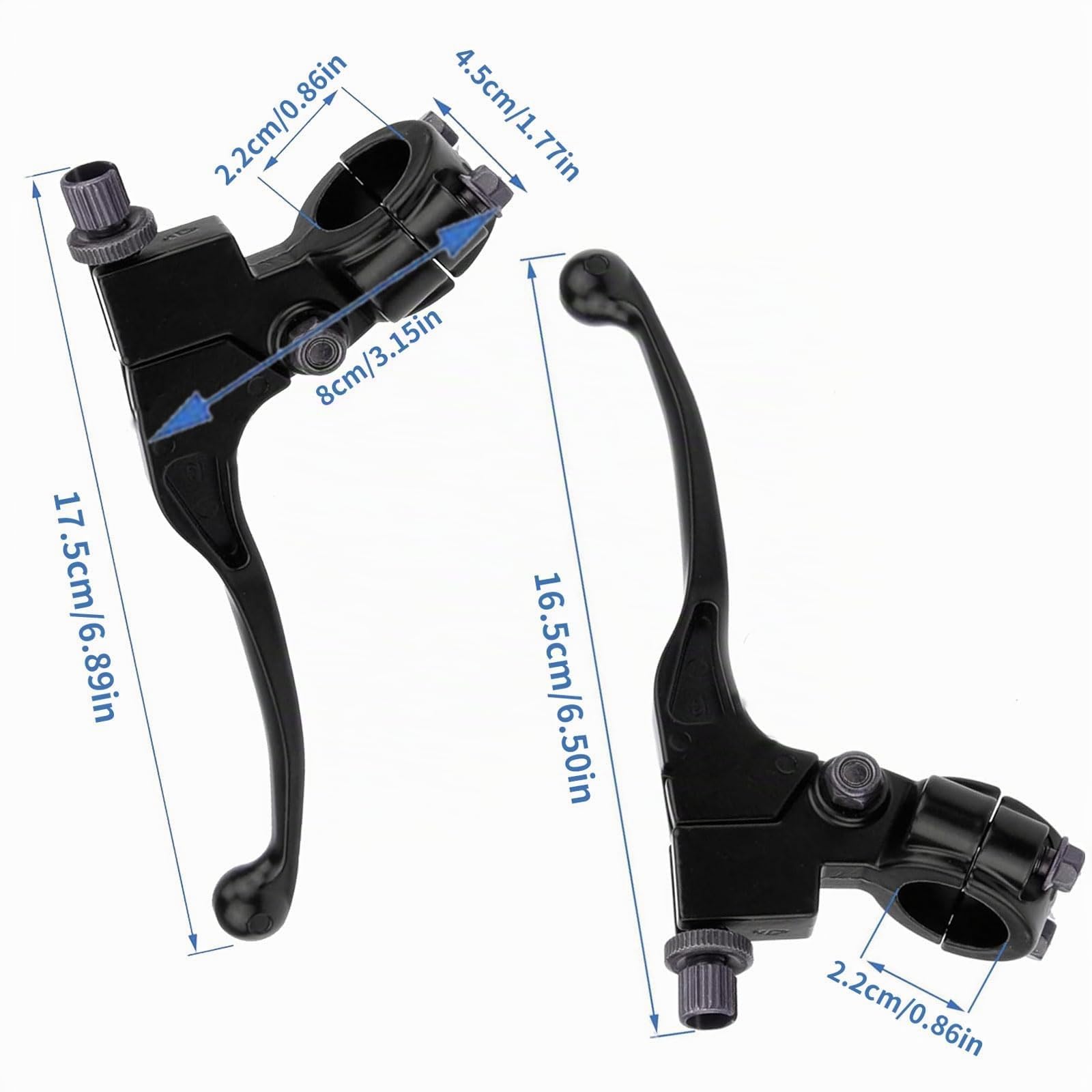 Leve Frizione Moto 7/8 Pollici 22mm Maniglia Universale Accessori Motocicli Freno per Dirt Pit Bike 50-125 CC