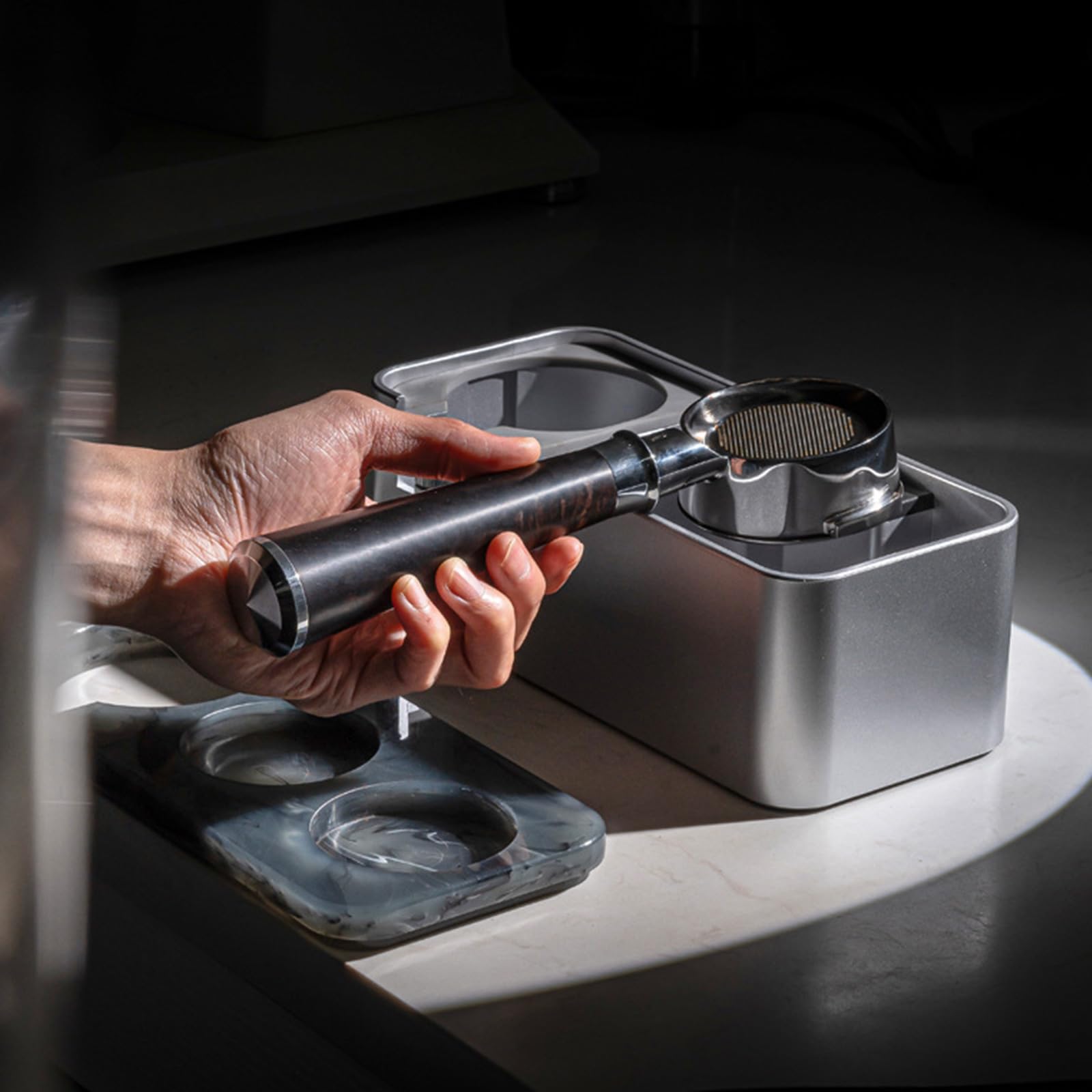 Generisch Praktische und tragbare Kaffee Manipulationsstation Stabiles, rutschfestes Kaffee Manipulationsständer Tablett für sicheren Betrieb Acryl