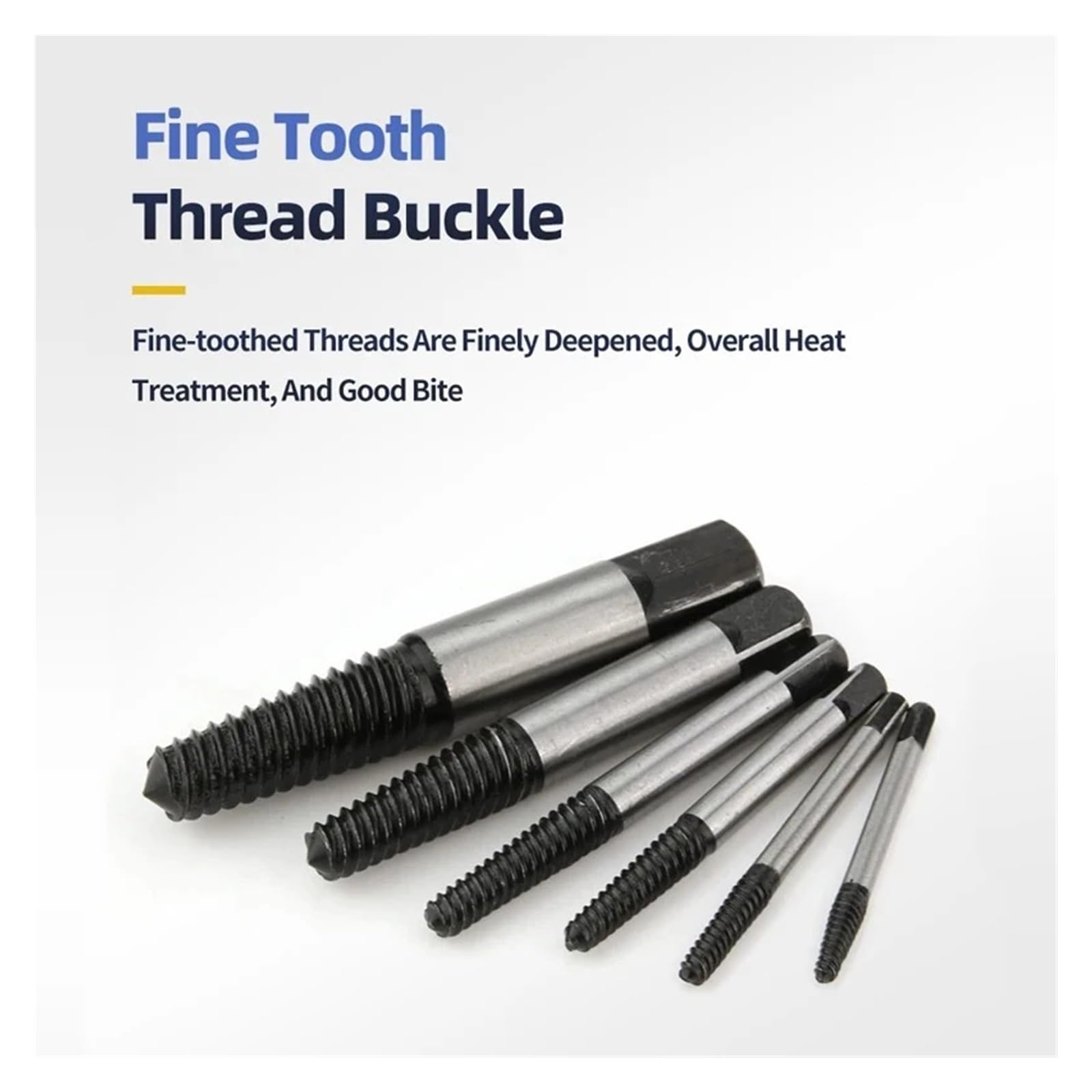 Juego de 5 Brocas para extraer Tornillos Rotos, roscas hexagonales, extracción de Pernos dañados, Herramientas eléctricas, Accesorios para tuberías y grifos.