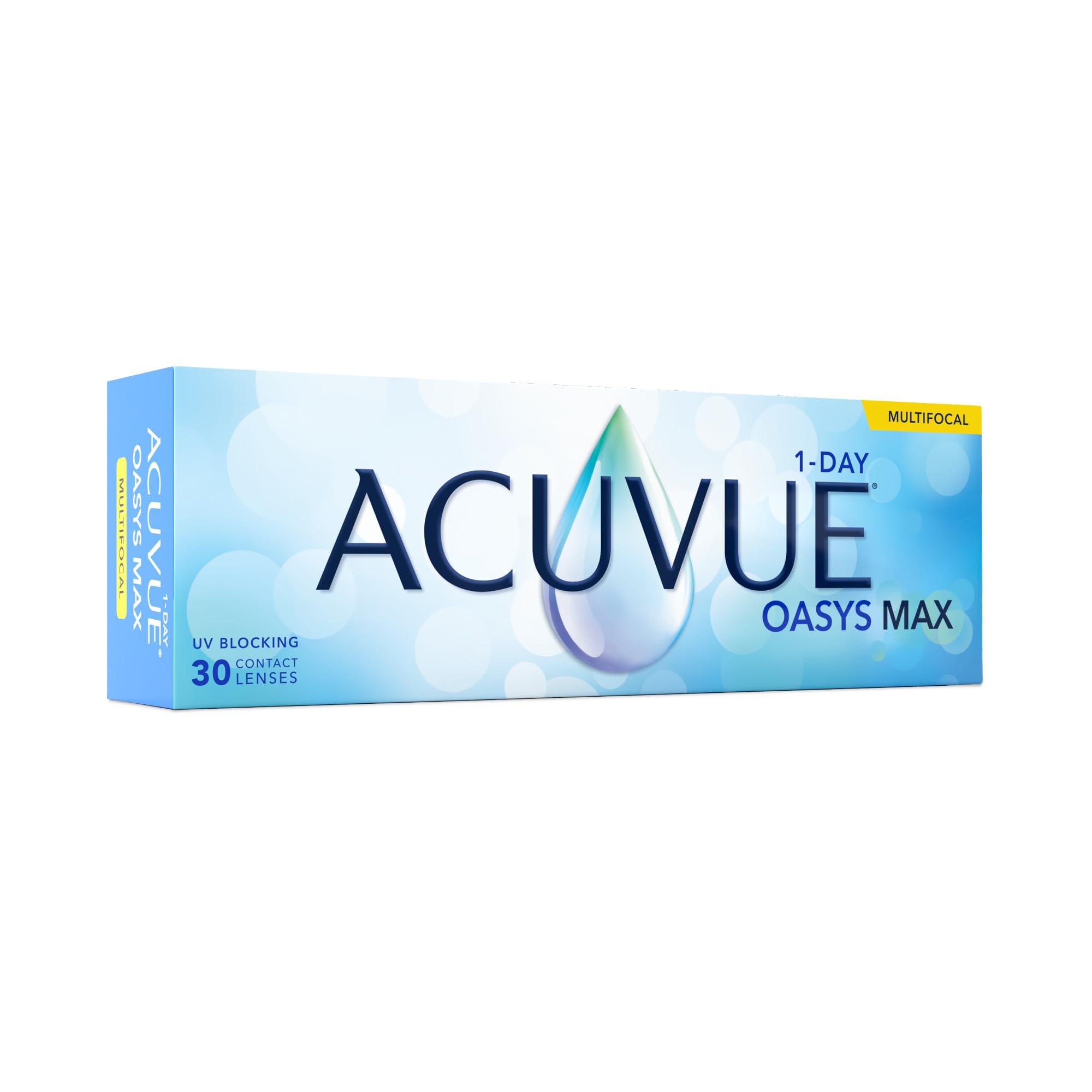 ACUVUE OASYS MAX 1-Day MULTIFOCAL Tageskontaktlinsen – 30 Gleitsichtlinsen für den Nah-, Zwischen- und Fernbereich – Tageskontaktlinsen mit +4.75 dpt und BC 8.4 – UV Schutz & angenehmes Tragegefühl