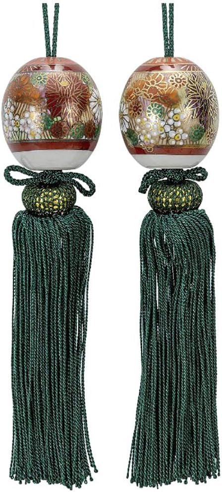Amazon.co.jp: 九谷焼 風鎮 金 花詰 掛け軸 飾り 陶器 日本製 豪華