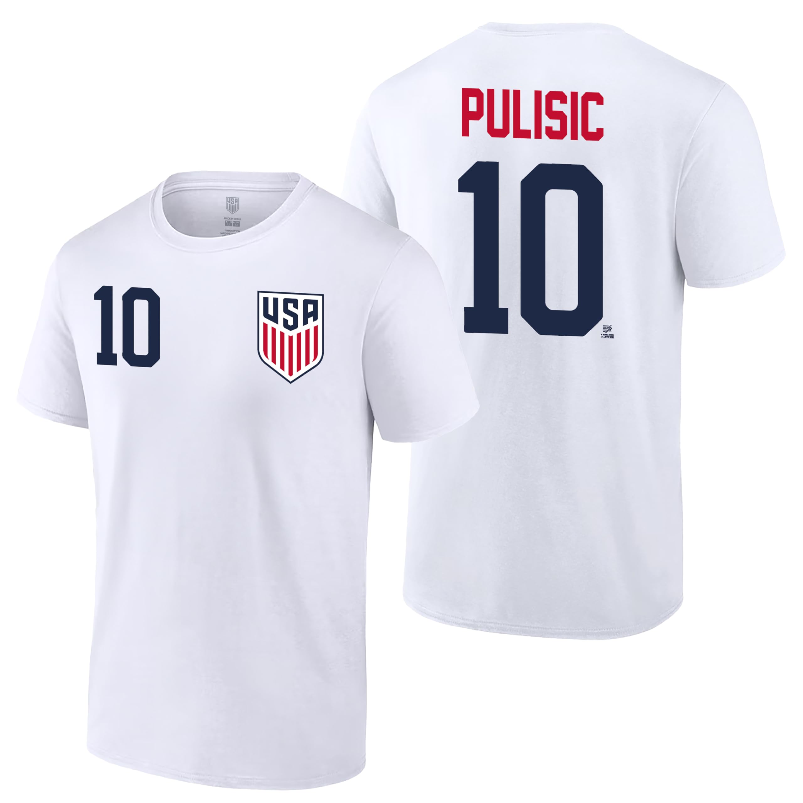 Icon Sports Officially Licensed US Men's National Soccer Team Soccer Cotton T-Shirt - Unisex Adult