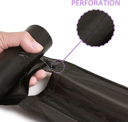 Miniatura 4 de Inwaysin - Bolsas de basura de 13 galones de alto, bolsas de basura negras biodegradables, 75 unidades