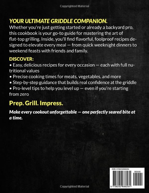 Blackstone Meat-Master Griddle Cookbook: lavor-Packed, Easy-to-Follow Recipes for Juicy, Foolproof Meals and Stress-Free Outdoor Cooking — Level Up Your Grilling Skills! image 3
