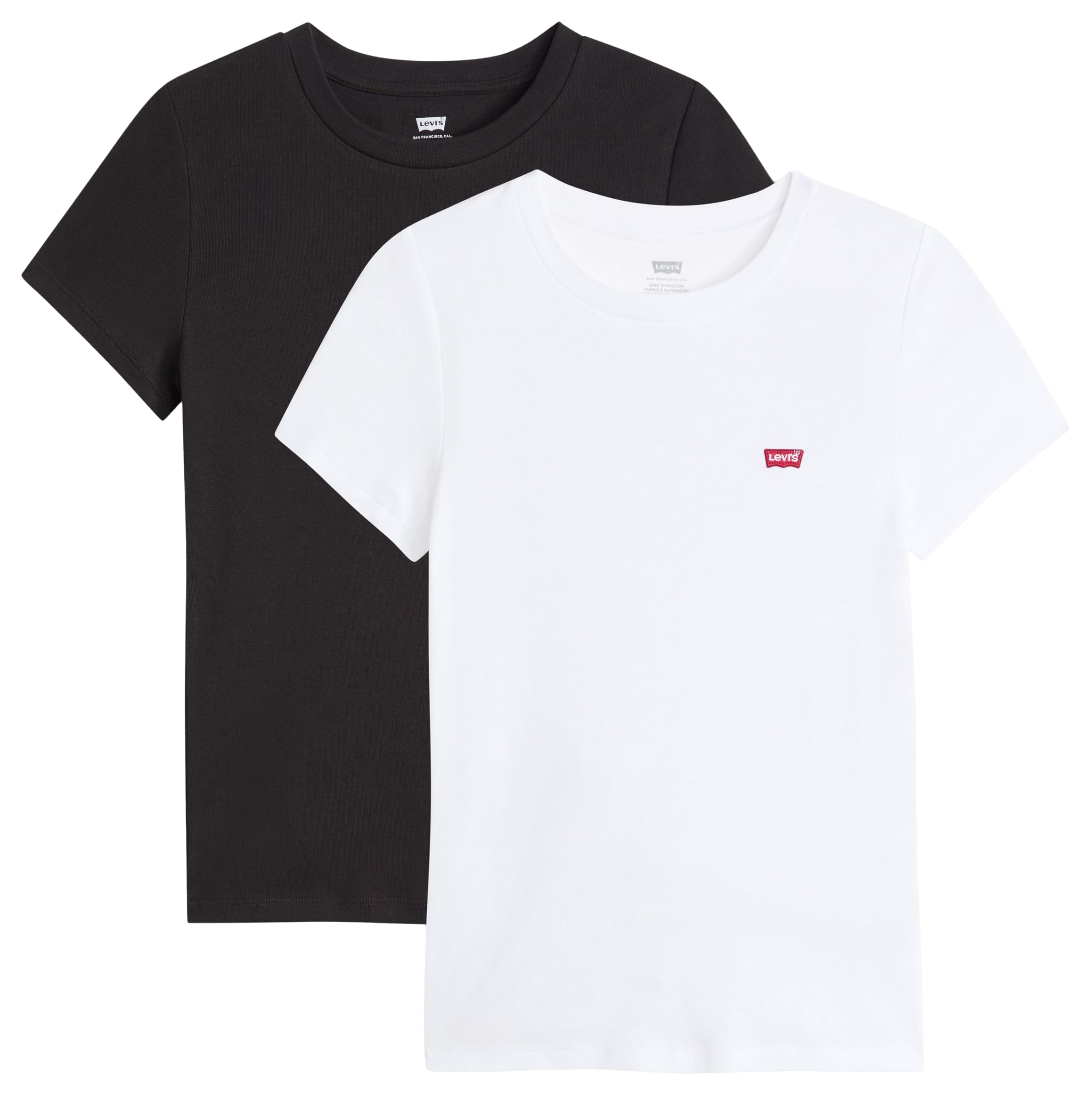 Levi's 2 Pack Essential Ss Tee 2 Pack Tee White, 2 Pack Tee White+&, XS