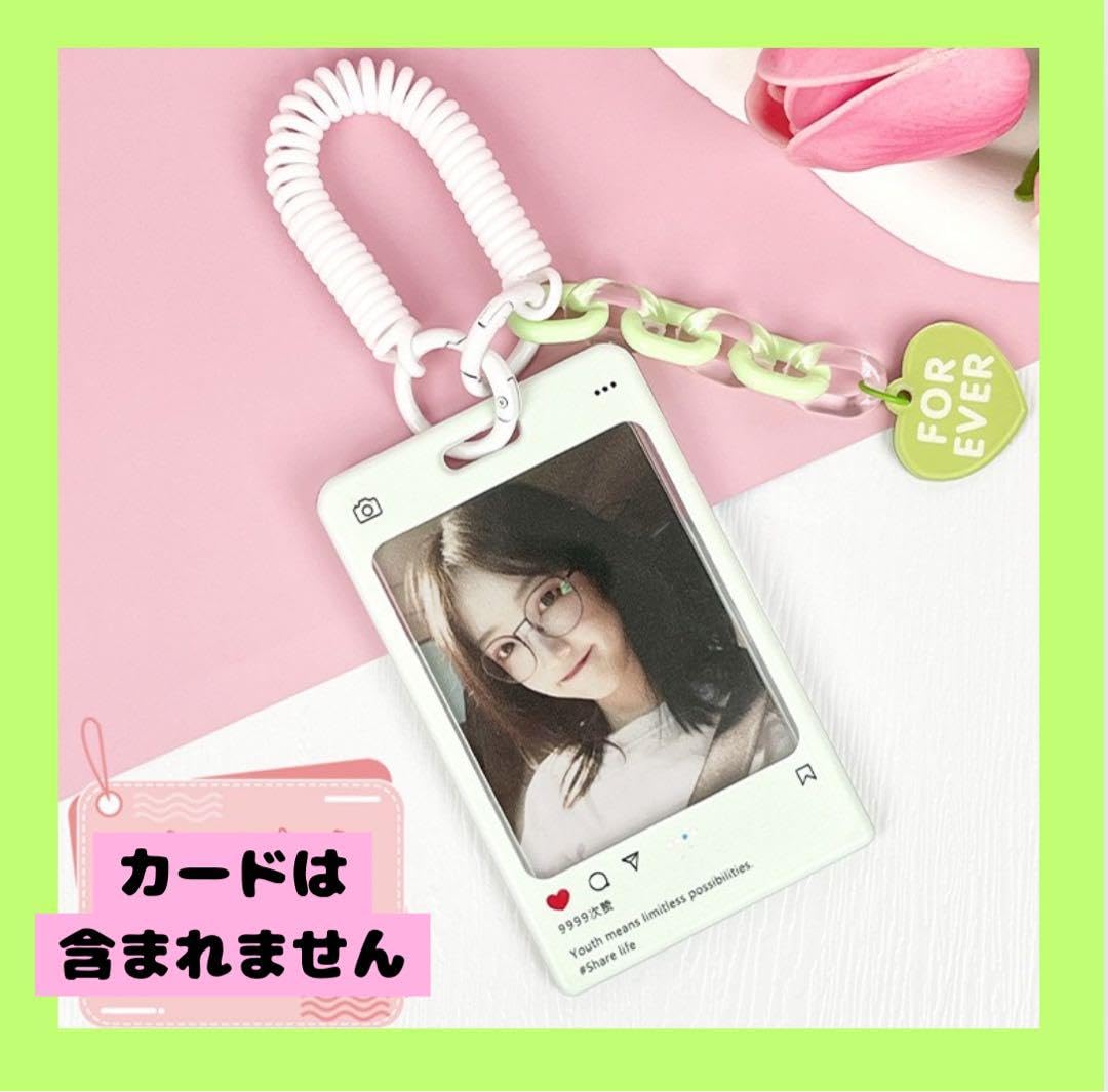 Amazon.co.jp: トレカケース インスタ風 黄緑 薄緑 トレカ