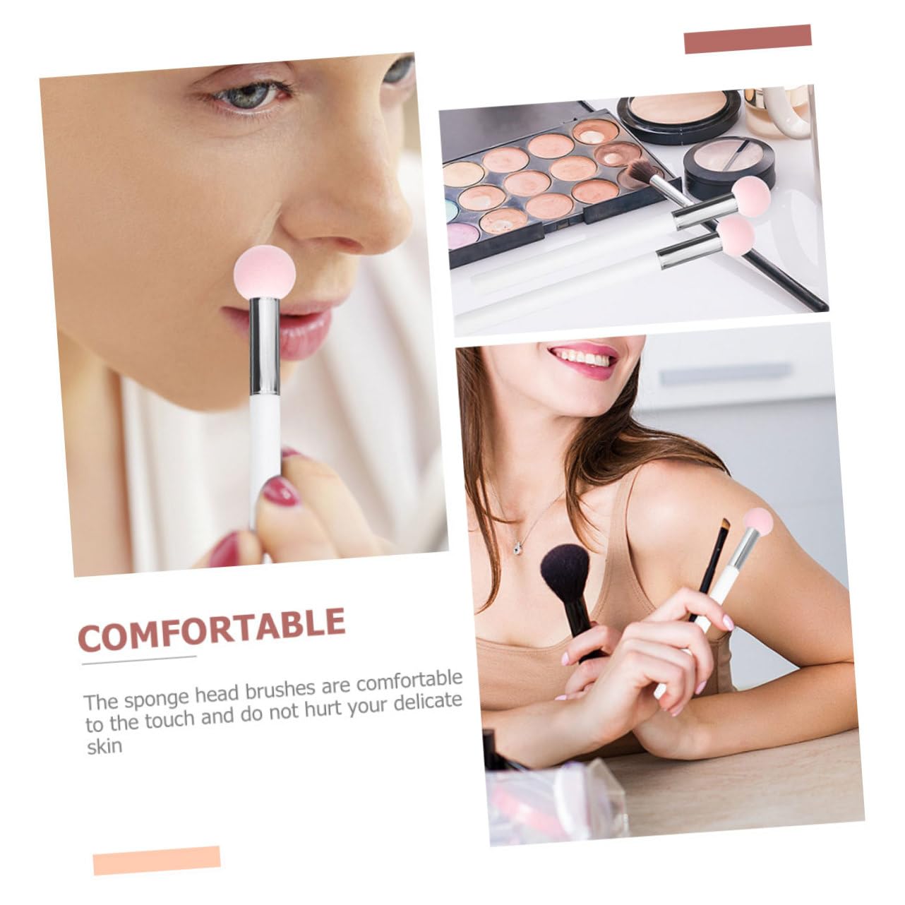 POPETPOP 30stücke Makeup Schwämme Mit Hautfreundliche Puderpinsel Für Foundation Concealer Praktische Anwendung Für Für Tägliches Makeup