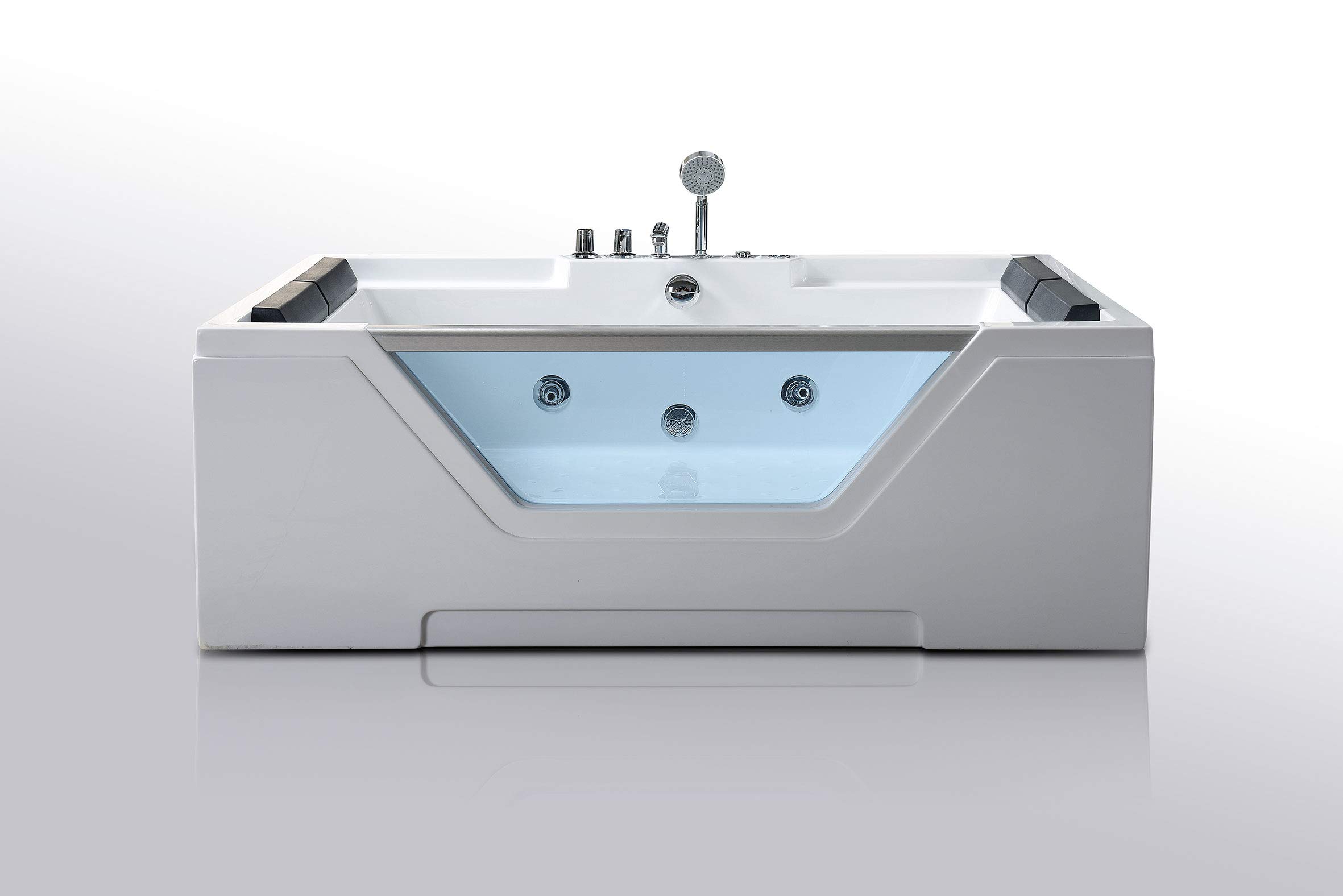 Bañera hidromasaje SPA 170 x 120 cm LINDA Bañera de Esquina Piscina Hidromasaje