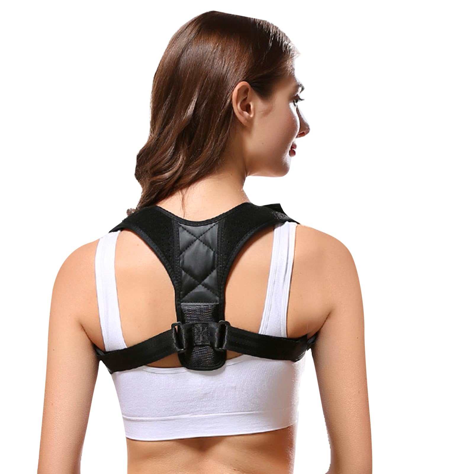 YONEEKSS Posture Corrector Back Brace for Women and Men, Adjustable Shoulder Straightener Support Belt, Neck and Back Pain Relie