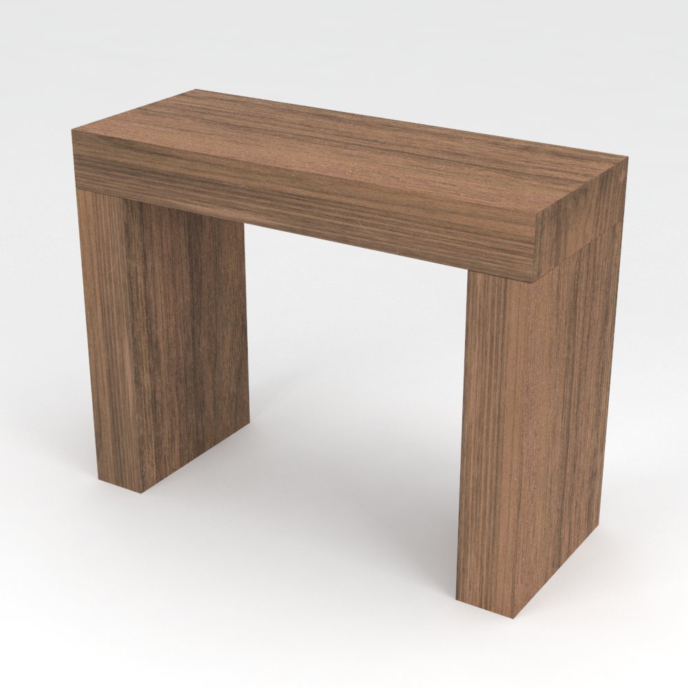 VE.CA - KILKA - Tavolo Consolle Fissa - Mobile Consolle da Ingresso - Ideale come consolle ingresso, tavolo da pranzo, arredo - Colore: Noce - Made in Italy