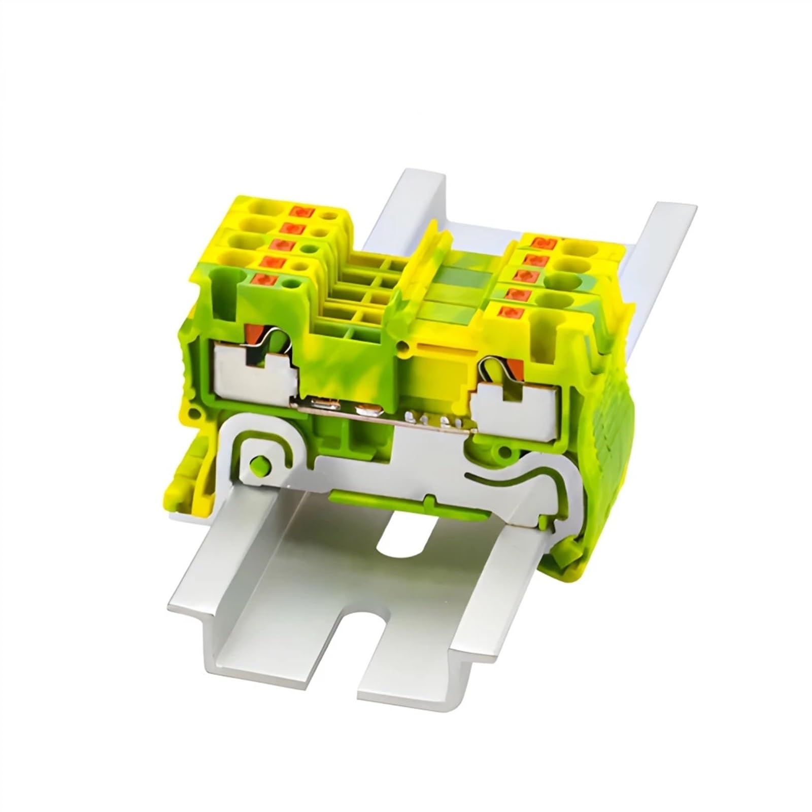 PT1.5-PE 10 Pz Morsettiera su guida Din Morsettiera a molla Push-In PE Morsettiere di terra Strisce di connettori for cavi Conduttore