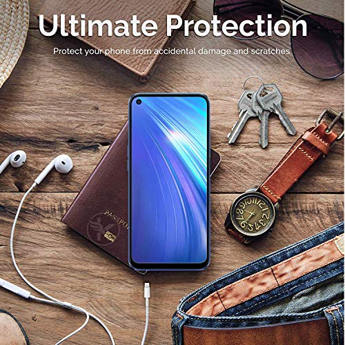 Image of Screen Protector for Realme 6 / 6i / Reno 2 (Black) Tempered Glass Edge-to-Edge 6D Screen Guard With Installation Kit