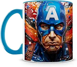 Caneca Capitão América 3D (Mod.2)