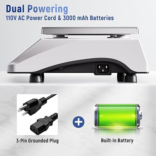 Miniatura 12 de Industrial Counting Scale 30kg/66lb x 0.1g Precision Bench Scale Digital Inventory Counting Weight Scale for Small Parts and Coins, Electronic Gram