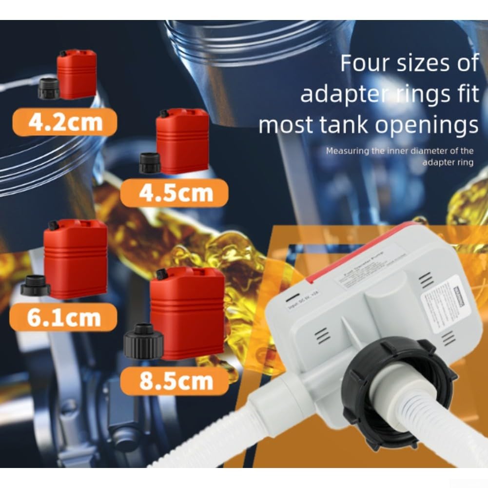 Pompa Carburante 12L/min Arresto Auto Pompa Carburante 12L/min | Arresto , sensore sicurezza, previene fuoriuscite, 12L/min flusso, ideale diesel