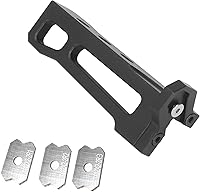 Vista 1 de Kadimendium Recortadora de borde plano para carpintería, aleación de aluminio, cepilladora manual de borde de madera, herramienta de aplanamiento