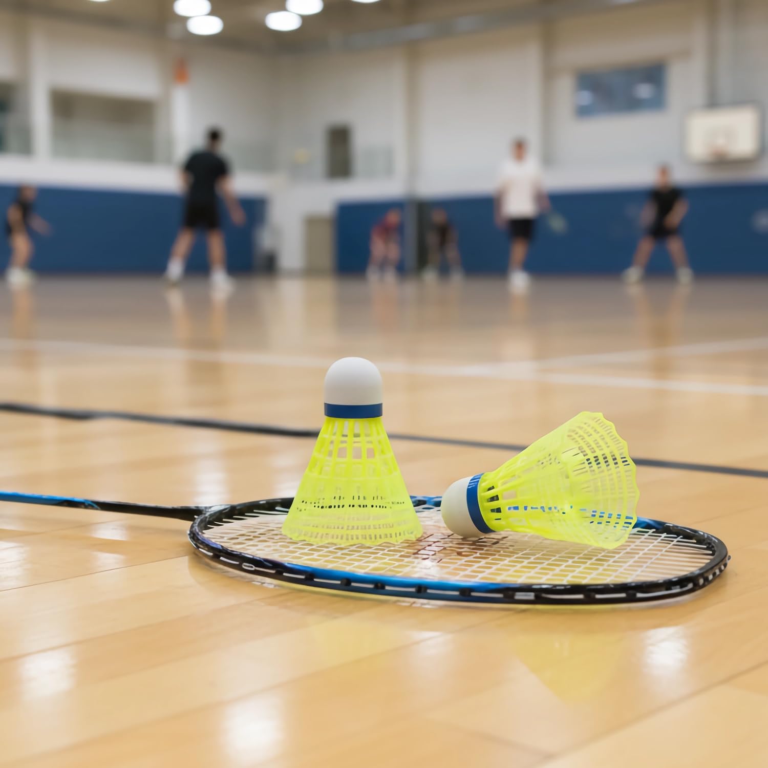 QWORK® Set di 18 Volani Badminton in Nylon - Elevata Resistenza agli Urti e Volo Stabile