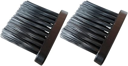 2 x Replacement Brush Heads for Fireplace 11 x 3.5 x 9.5 cm for Cleaning Wood and Plastic Stoves