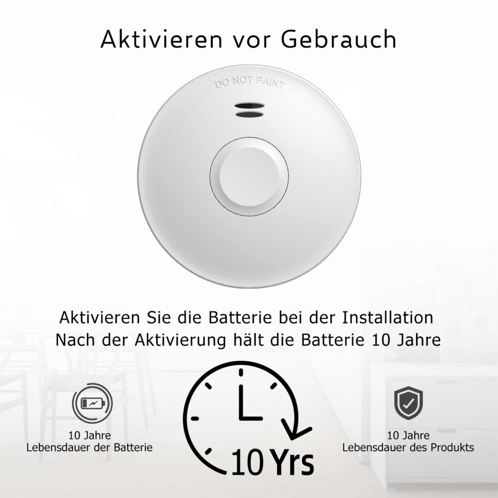 ELRO FZ5010R Funk Vernetzbarer Rauchmelder mit 10-Jahres-Batterie - Entspricht der Europäischen Norm EN14604