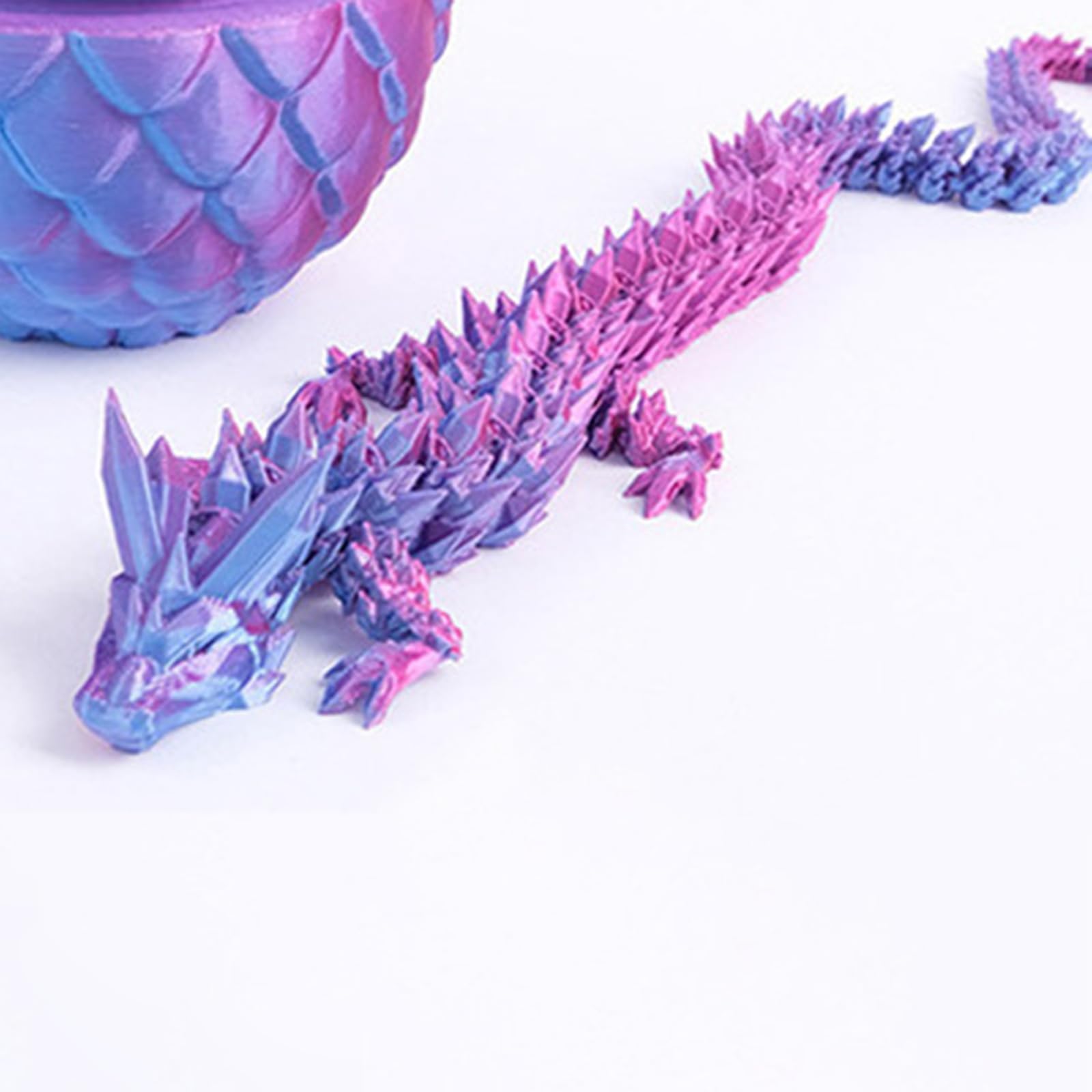 KXWDKJ Imprimante 3D Dragon Dragon Fidget Jouets de bureau pour décoration de bureau à domicile (30 cm, éblouissement lumineux