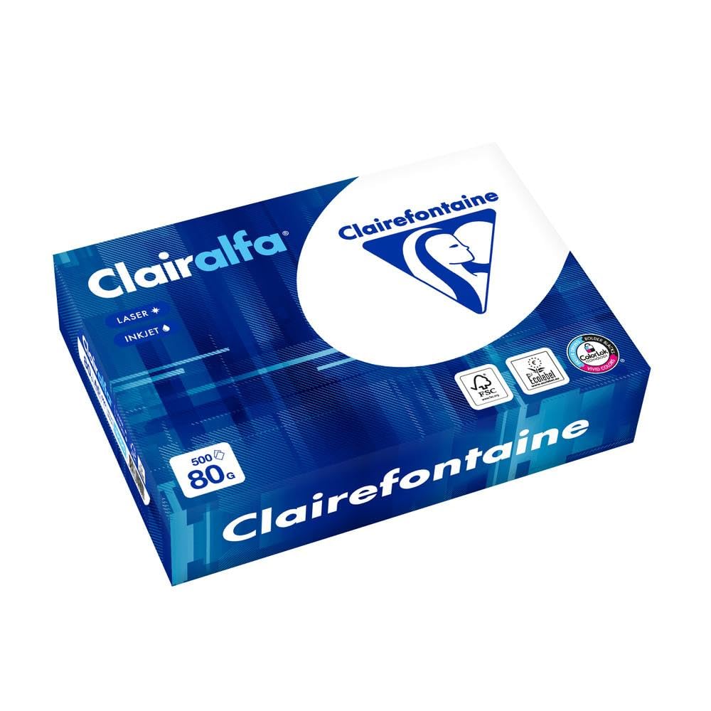 Lot de 10 CLAIRALFA - Ramette papier blanc A5-​80g