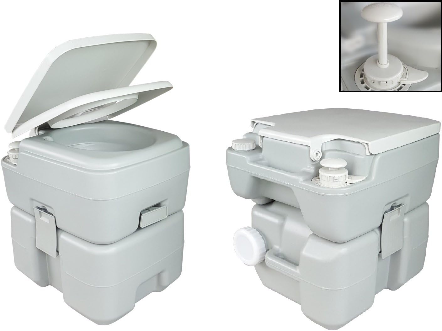 Portable Toilets (5.3Gal, White)