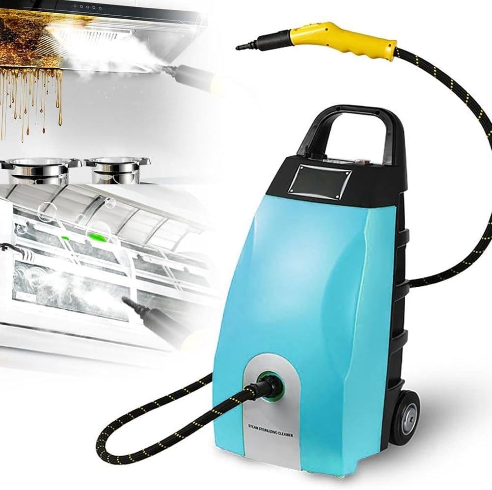 Steam Cleaners Handheld High Pressure Steam Cleaner 2500W High Pressure Steamer with 9 Brush Heads for Carpets Ovens