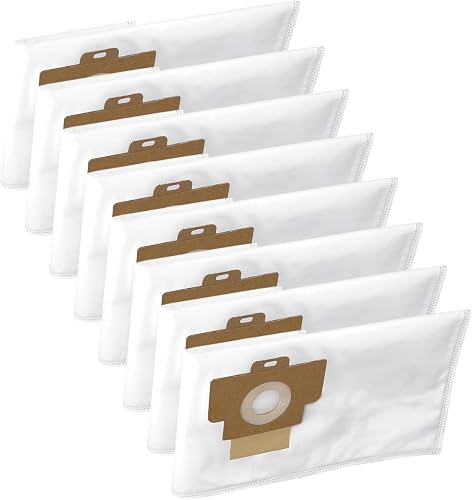 Lot de 8 sacs d'aspirateur professionnels pour Bosch GAS 400 A & 