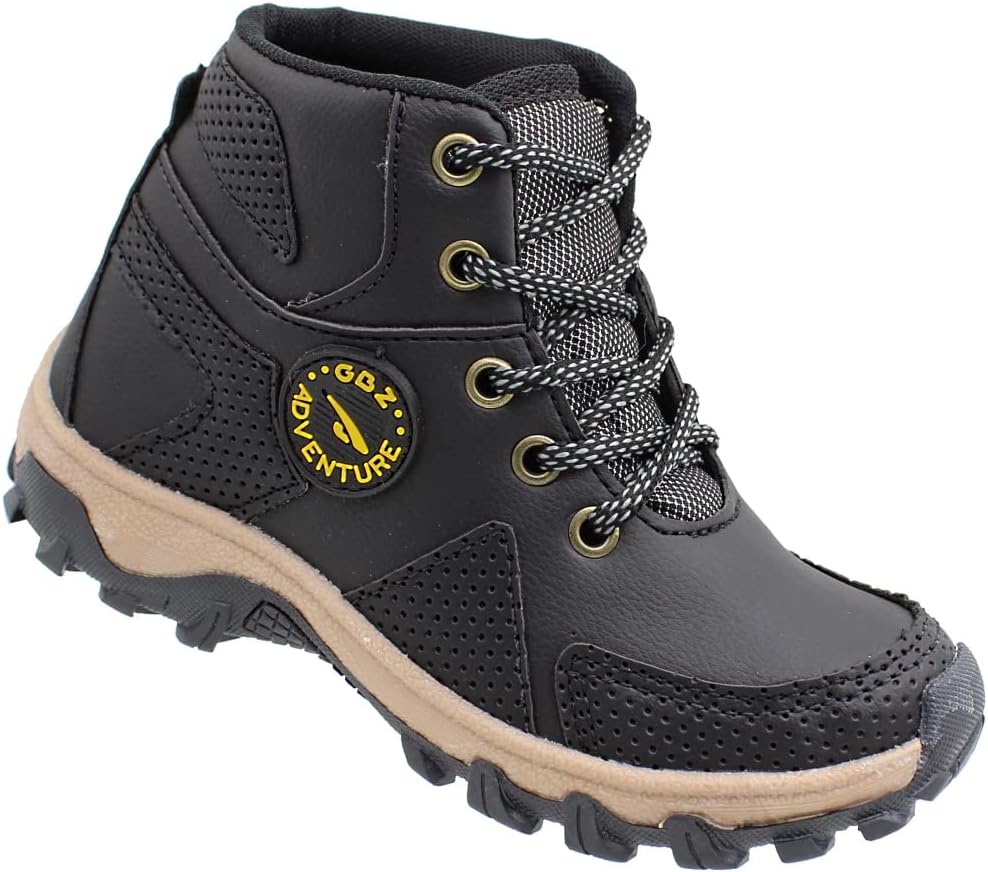 Bota Infantil Gibizinho Adventure Masculina Preto Coturno