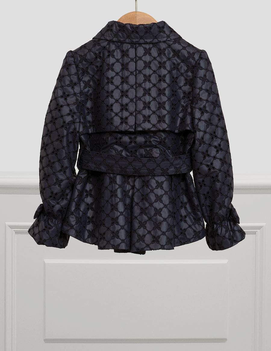 Abel & Lula perforated trench coat for Girls Navy