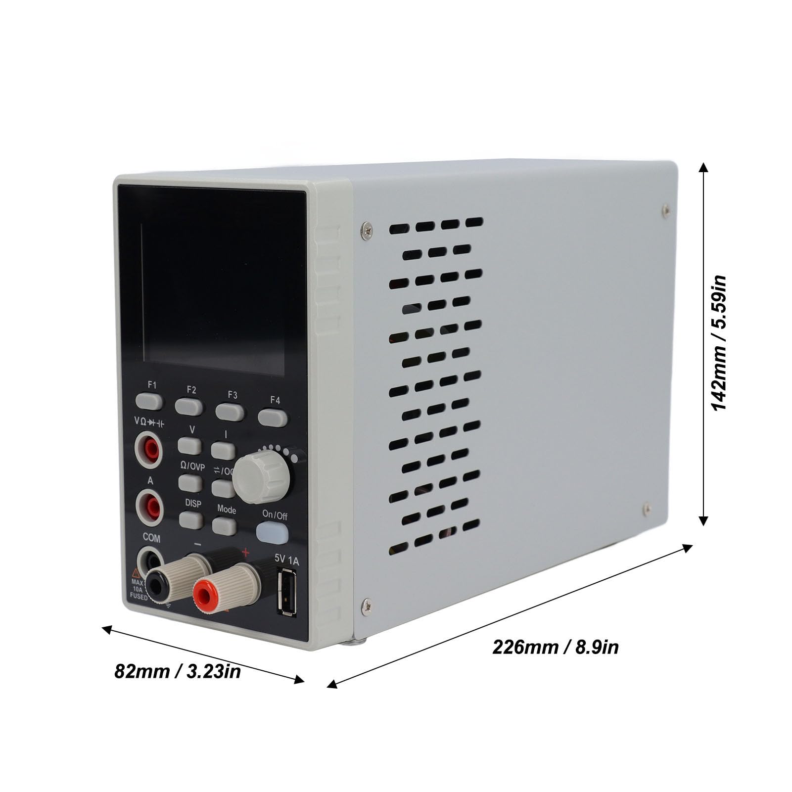 2-in-1-Netzteil und Multimeter, 300 W, 60 V, 5 A, Tischnetzteil mit Prüfdraht-Multimeterstift (EU-Stecker 200-240 V)