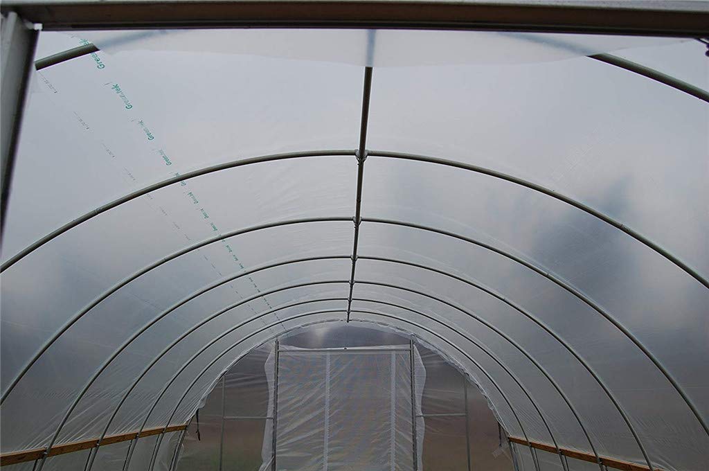 WGE Gewächshaus-Polyethylenfolie 20 Meter Breit (65.6 Fuß) 2-50 Meter Lange Transparente Plastikfolie,20x17m