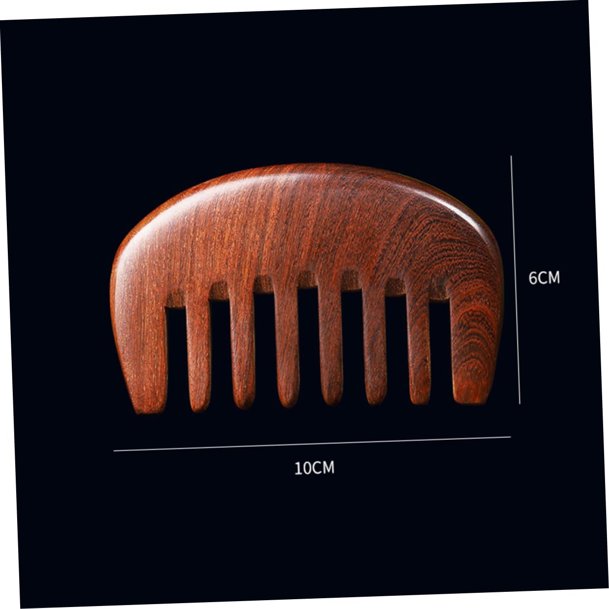 DONFAMDS Portable Wooden Massage Comb Sturdy Wide Tooth Scalp Massager for Hair Care Natural Sandalwood Design for Relief and Comfort Lightweight Easy to Use